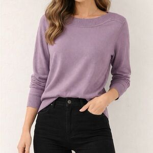 Geoffrey Beene Lavender Crewneck Sweater